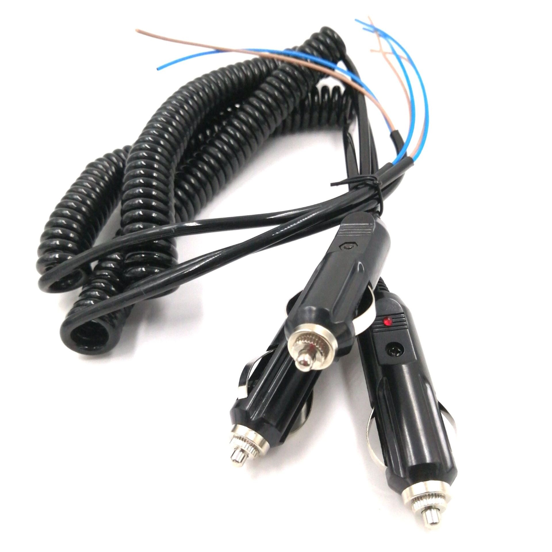 12V24V通用胶木电木材质车用点烟器插头线 纯铜线0.75平方长1.5米