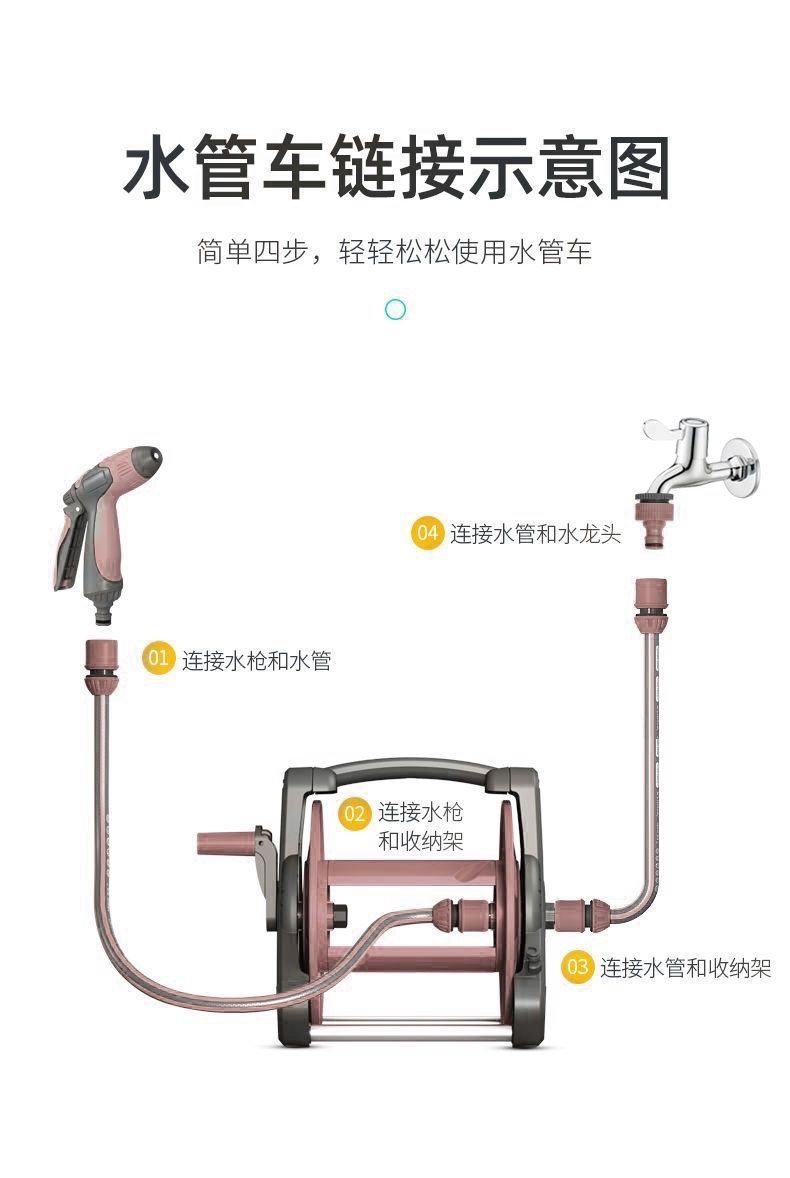 Suitable for car washing water pipe hose watering water pipe plastic pipe leather pipe household separate high pressure watering vegetables