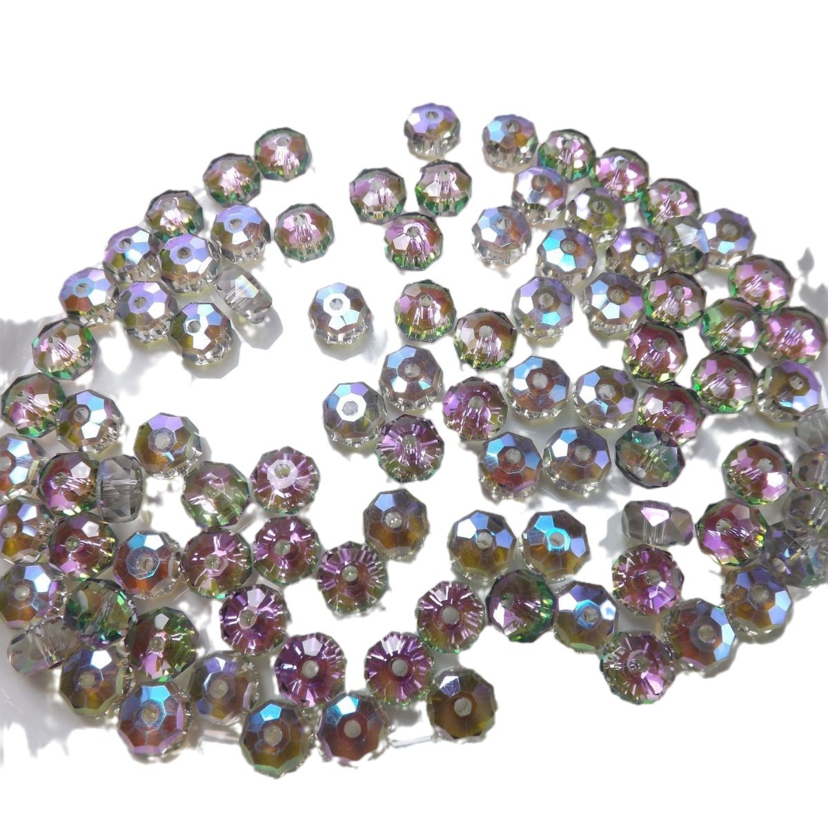 Top-plated high-quality crystal wheel beads 8mm super flash colorful…
