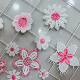 Water-Soluble Lace DIY Handmade Small Fresh Pink Computer Embroider Two-Color Clothing Accessories Milk Silk Daisy Flowers