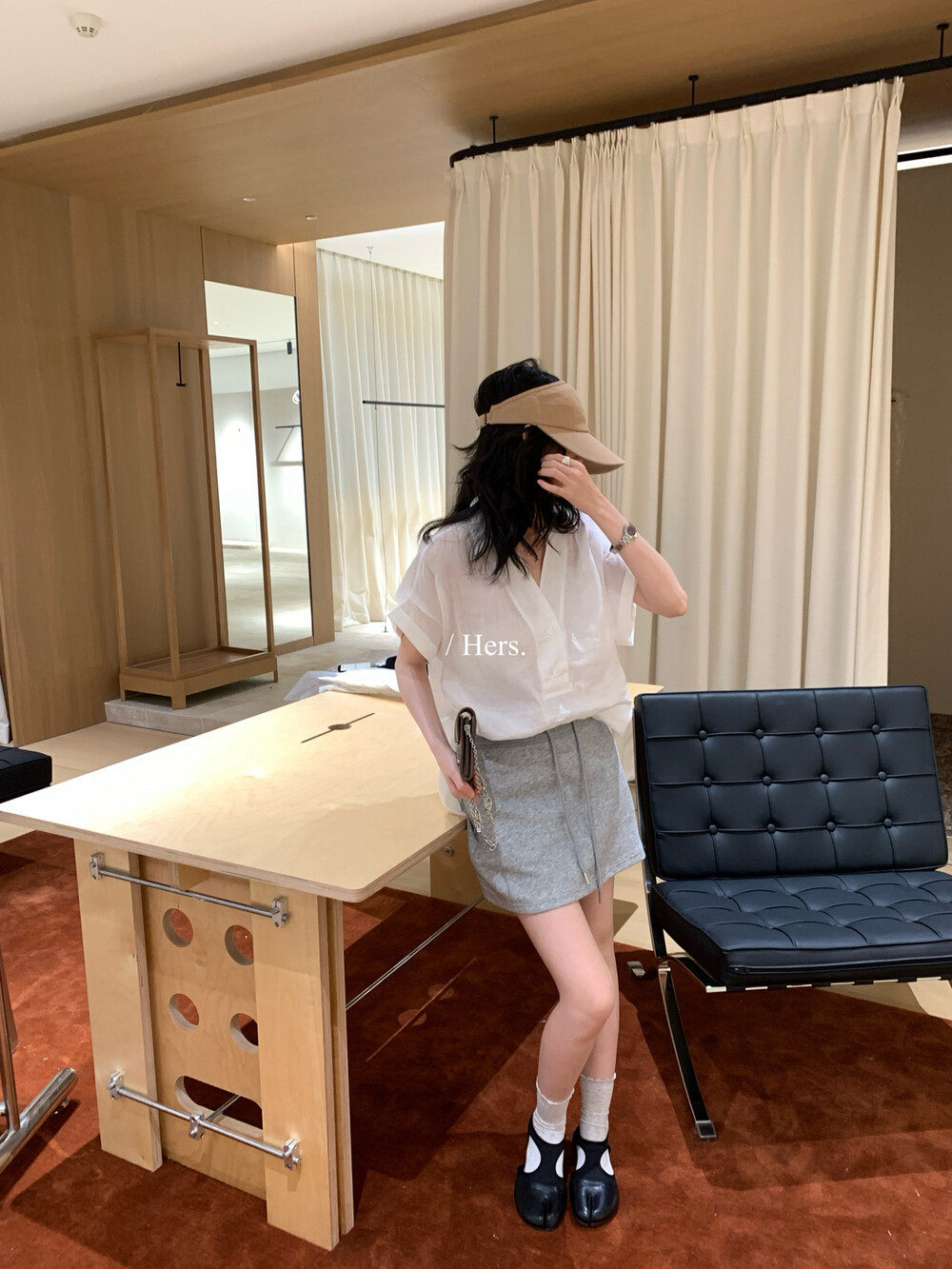 Áo sơ mi nữ linen tay ngắn cổ V phong cách Pháp — nghệ, màu hồng, màu trắng, màu mơ chi tiết 30