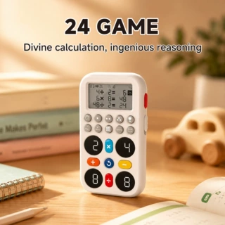 跨境英文版24GAME游戏机 智能24点心算推理数学思维四则运算玩具