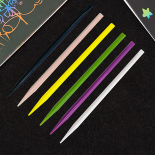 Plastic Kidsren's Scraping Brush, Scraping Pen, Art Painting Supplies, Kidsren's DIY Hand Scraping Stick, Manicure Stick