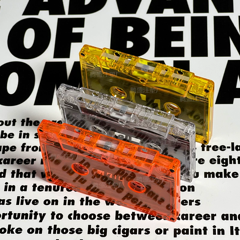 Внутренняя часть ленты Co, ретро-лента, коробка для визиток с кристаллами, бутиковая коробка для хранения, двухслойная офисная прозрачная большая вместимость