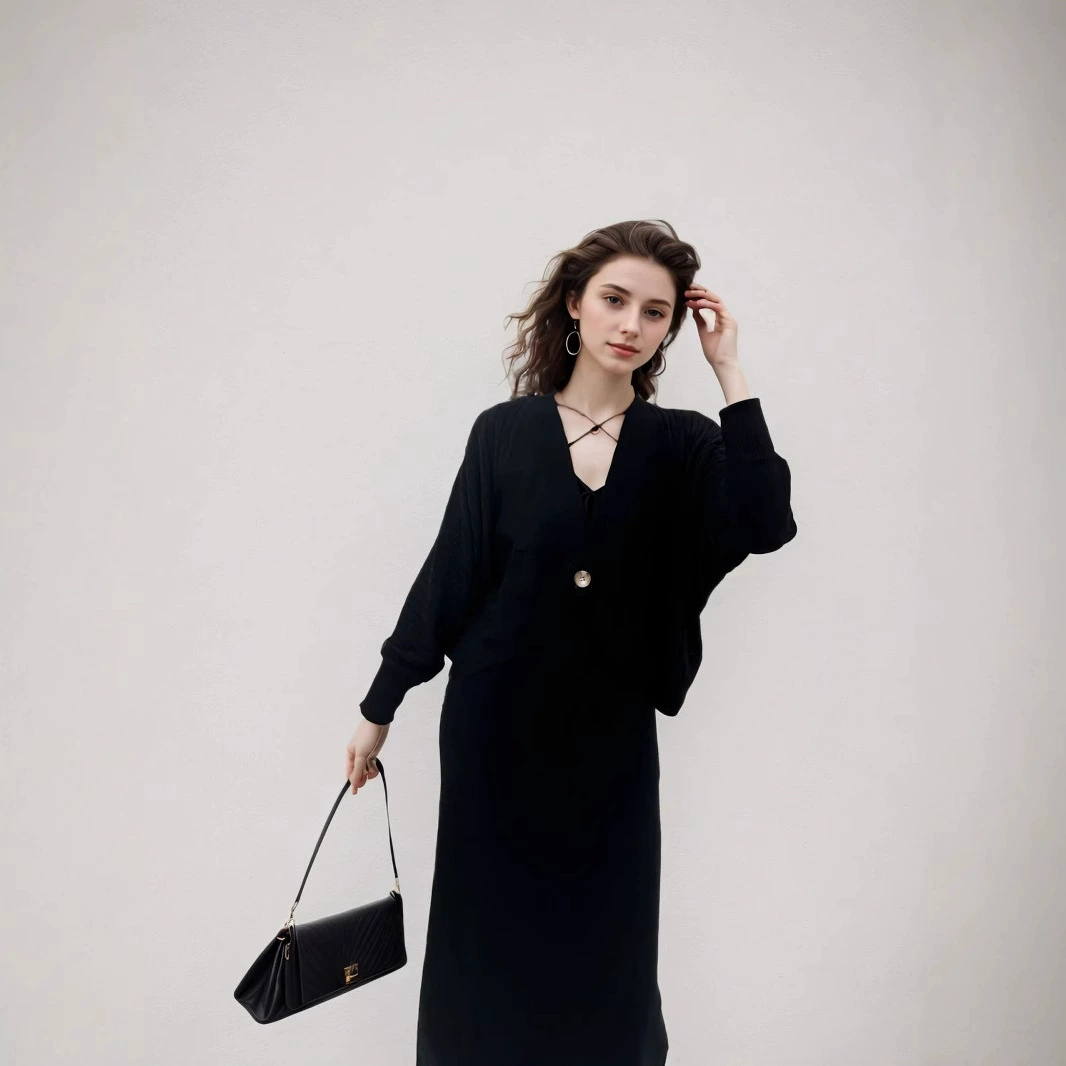 Хит продаж Amazon: женский вязаный кардиган в стиле светской львицы, весна 2025, шерстяной вязаный жакет