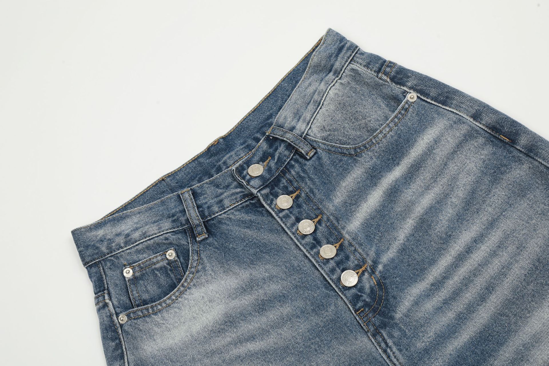 Herren Jeans Mit Weitem Bein Und Stacked Effekt Loose Fit_voghion.com