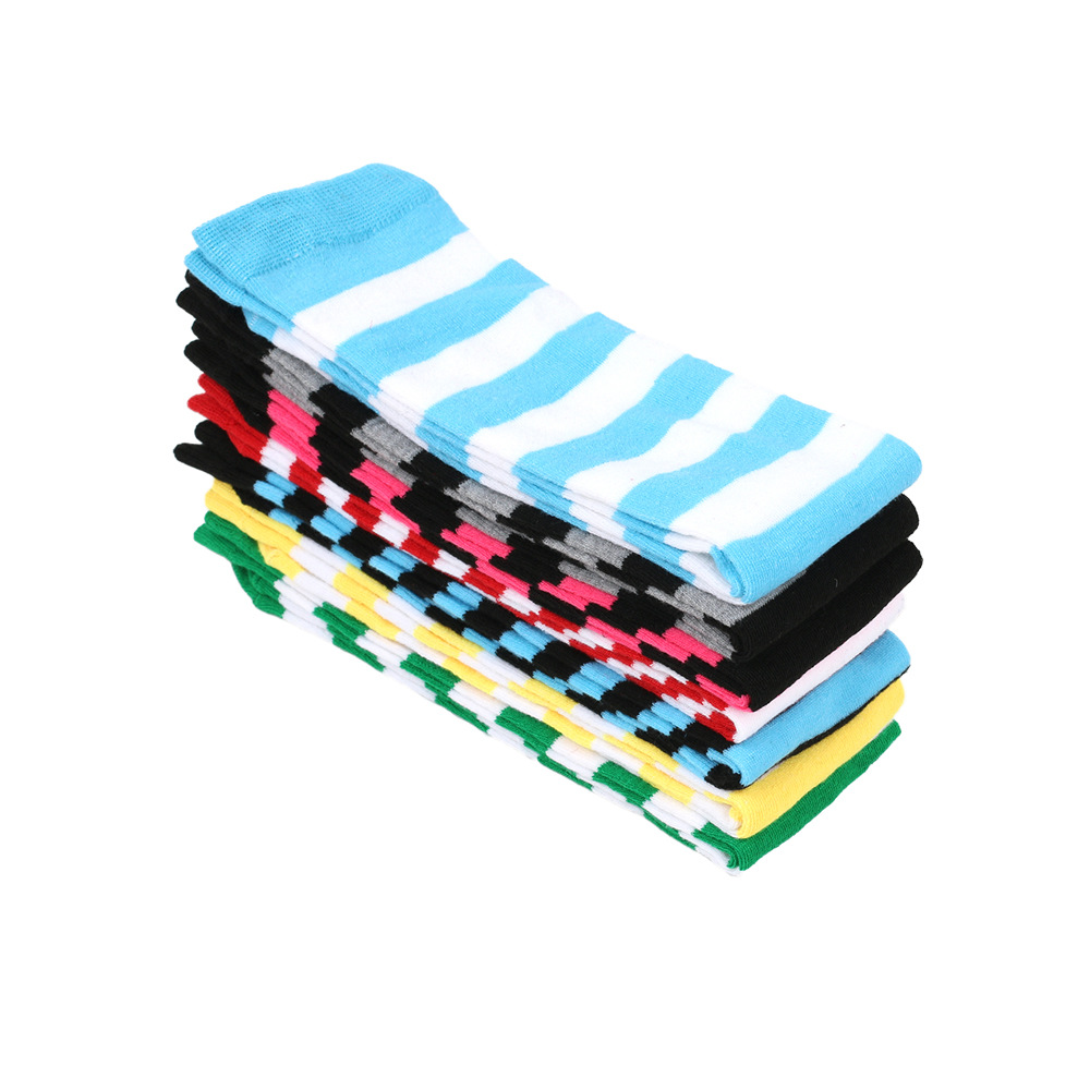 Gestreifte Kniestrümpfe Damen Damen Japanisch Harajuku Kreative COSPLAY Baumwolle Kalb Mid-Tube Socken Schwarz Weiß Rosa Weibliche Sox – Detail 12