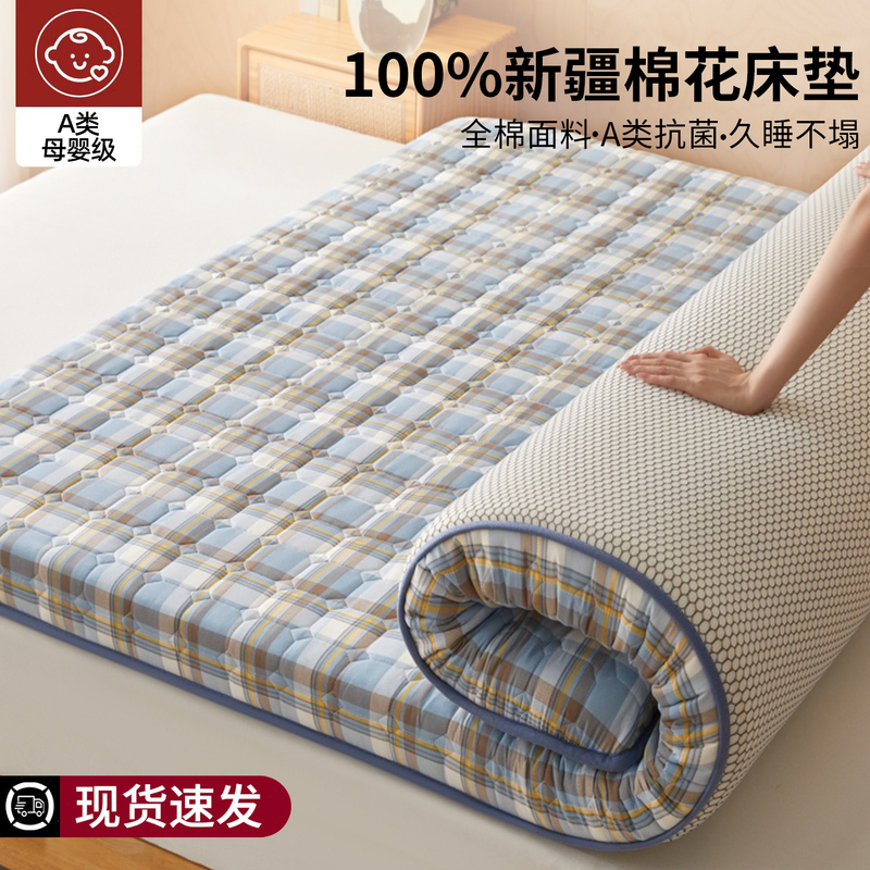 Xinjiang Cotton Mattress Bedroom Tatami Mat Thickened Dormitory Mattress Pad Back-To-School Season Student Dormitory Moisture-Proof Mat