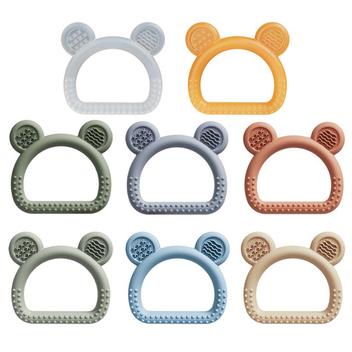 Baby Teether Anti-Sucking Hand 6-12 Months Baby Food-Grade Silicone Teething Toy Chewing and Grinding Stick