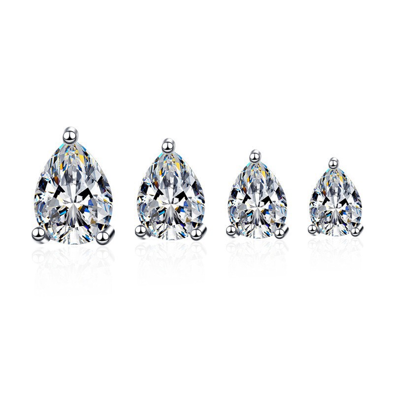 Cross-Border Jewelry 2023 New Model S925 Silver Earrings Ins Water Drop Single Diamond European and American Jewelry Source Manufacturer Cross-Border Jewelry 2023 New Model S925 Silver Earrings Ins Water Drop Single Diamond European and American Jewelry Source Manufacturer