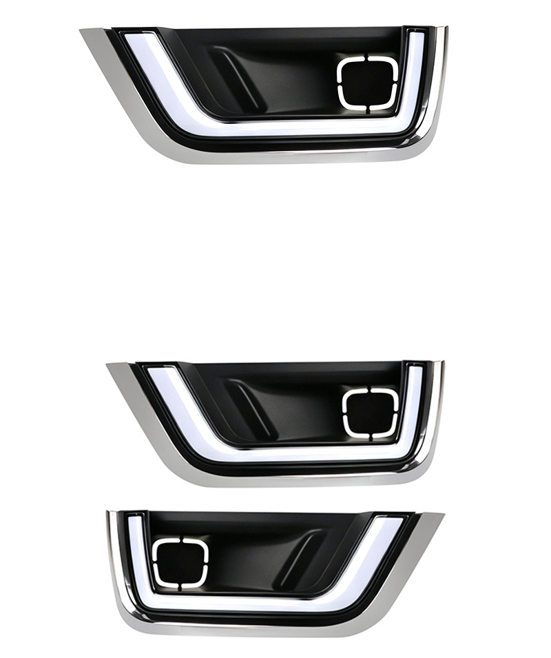 Suitable for 22 new Toyota Land Cruiser daytime running lights, Land Cruiser modified LED flowing turn signal front bumper fog lights