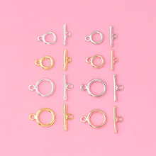 s925银素银OT扣子配件 手链扣项链扣 DIY串珠材料制作串珠配饰