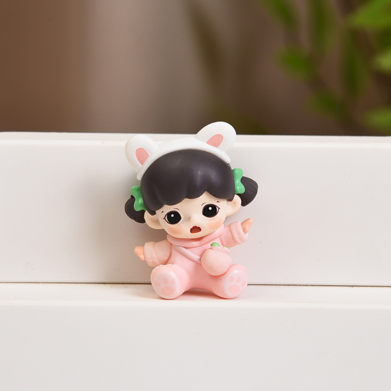 バブルマートシスターシリーズかわいいベビーフィギュアブラインドボックスおもちゃ diy 携帯電話チェーンキーホルダージュエリーペンダント|undefined
