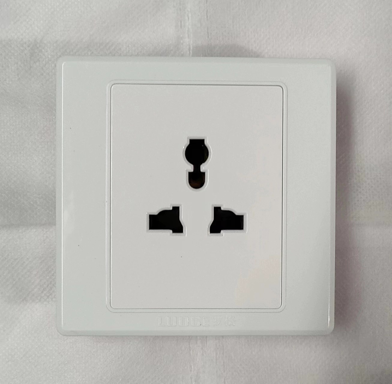 Luoge Wall Ultra-Thin Switch Panel - Lightweight, Multi-Config Electrical Socket Box with Light