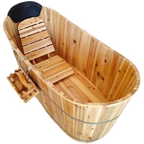 Beauty salon bathing wooden tub adult wooden bathtub home full body sweat fumigation sauna barrel wholesale