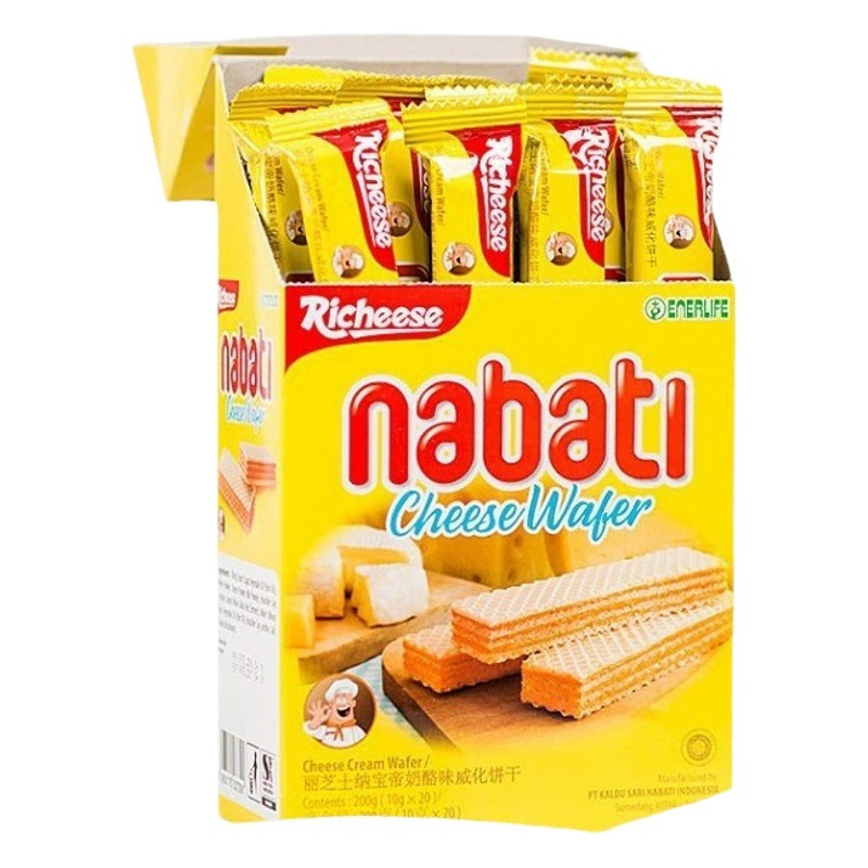 Индонезия импортировала Richeese Richeese Nabo Di Wei Cookies 56g/145g/160g Свадебные подарки