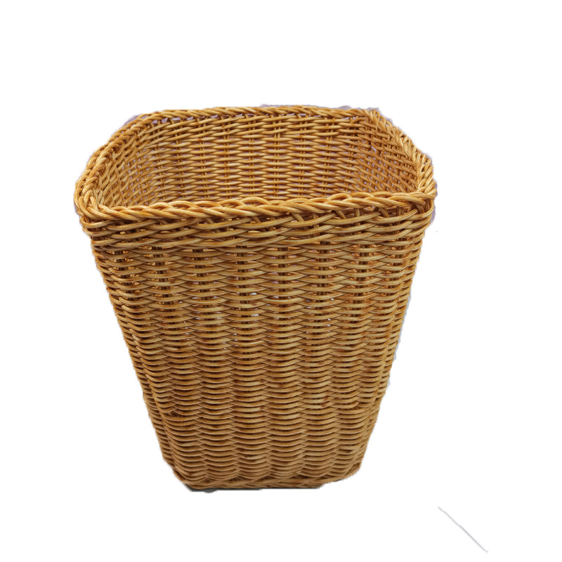 Cesta de lavandería tejida cesta de lavandería Cubo de almacenamiento de juguete Almacenamiento de lavandería de gran capacidad Lou cesta de almacenamiento de lavandería doméstica