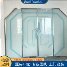 现代商用简约轻奢室内酒吧游戏厅抖音自动感应掌纹门电动门自动门