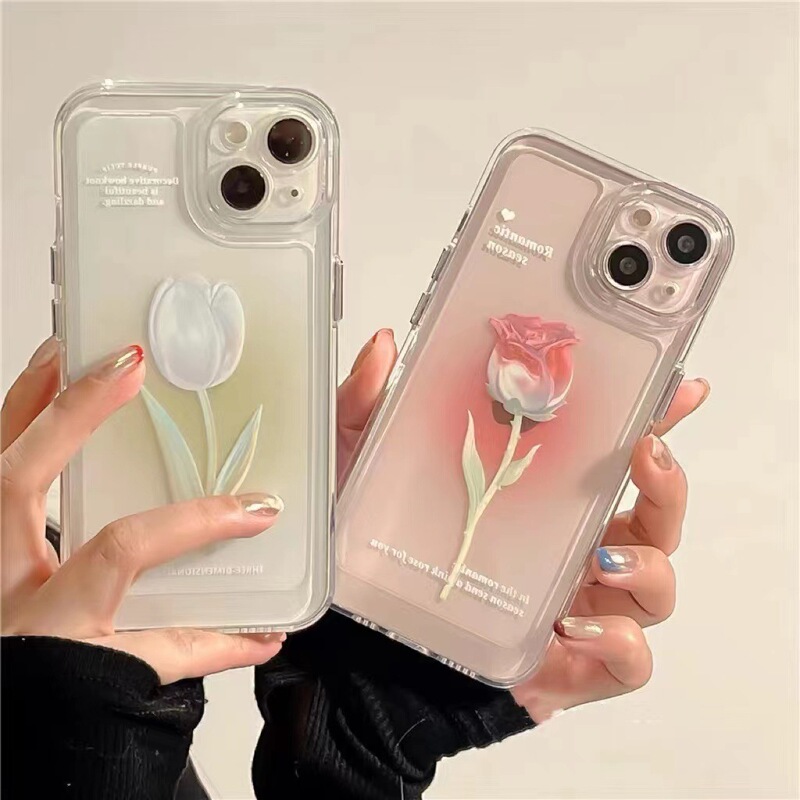 ピンクのバラはアップル16の携帯ケースiphone15promax欧米14plus少女13の転倒防止12に適している|undefined