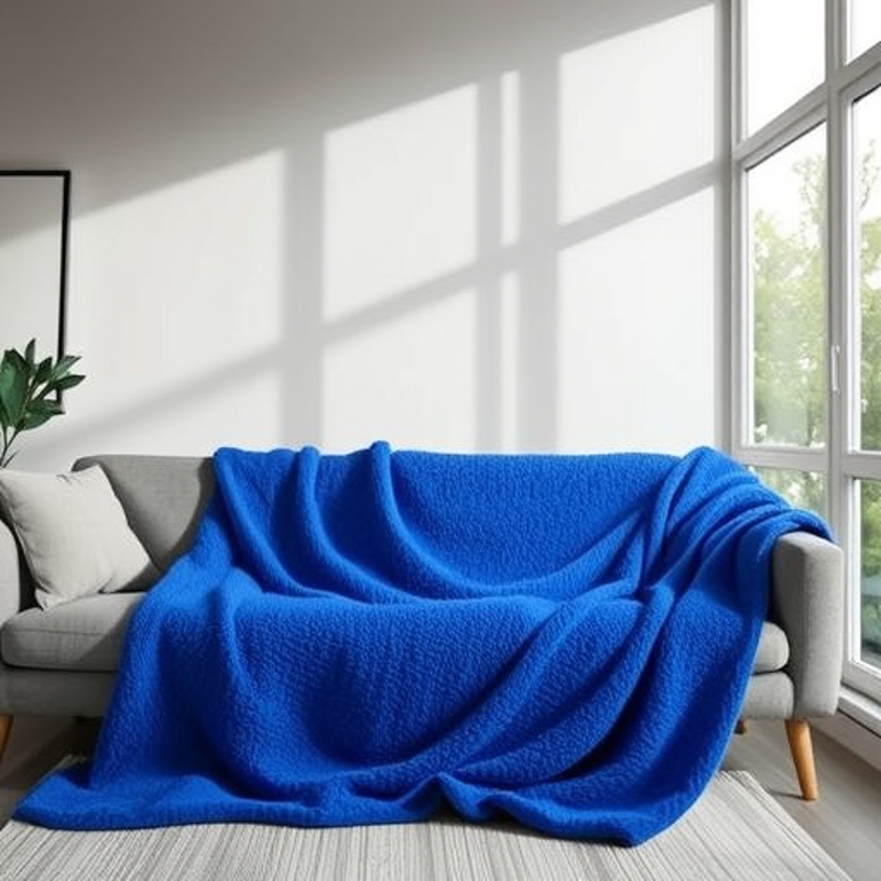 摇粒绒柔软舒适，适用于家纺，家居服，长期现货  11号宝蓝