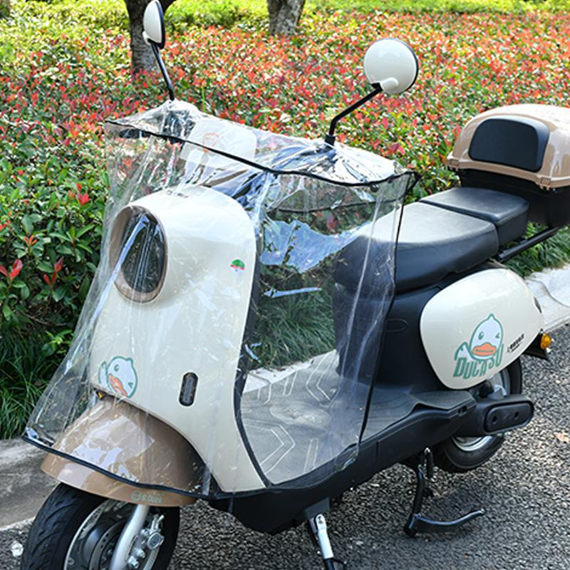 Nuevo coche eléctrico plegable, protector contra viento, cubierta protectora impermeable, batería, cubierta contra viento para motocicleta, transparente para todas las estaciones