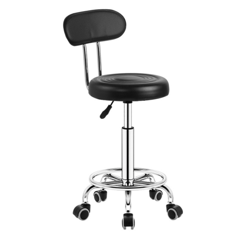 Taburete de belleza elevación polea giratoria taburete de barbería taburete redondo barbería silla de bar image 21
