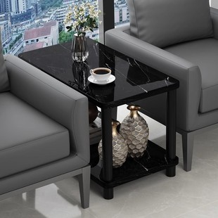 Small Coffee Table in the Middle of the Sofa, Office Side Cabinet, Light Luxury and High-End Rectangular Side Table, Tea Table, Square Table