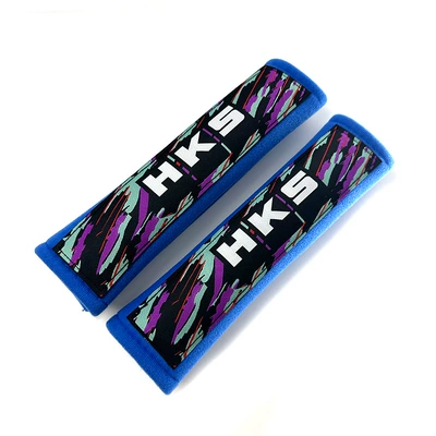 Seat belt shoulder pad, Car seat belt shoulder pad - hks-blue-type-a