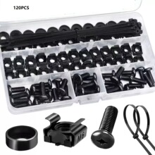 �C���ݽzM6 120pcs���b僺��\�C�ܰ��b�\����ĸ���+�|Ȧ�ʹ����