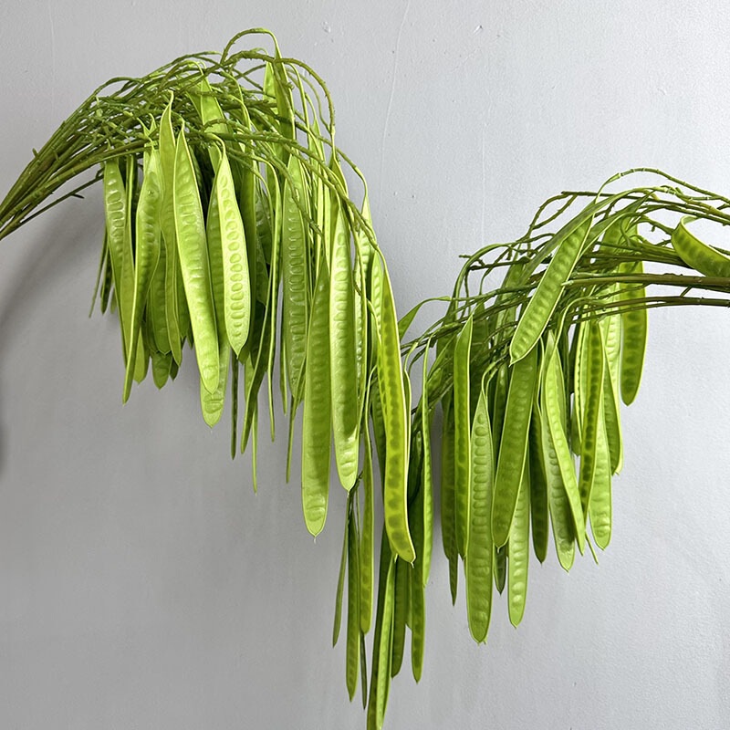 Artificial Pea Pods, Faux Beans for Model Room Decoration, Artistic Landscaping, Long-Stemmed Beans, Artistic Hanging Beans, Flat Beans Artificial Pea Pods, Faux Beans for Model Room Decoration, Artistic Landscaping, Long-Stemmed Beans, Artistic Hanging Beans, Flat Beans