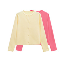 ZR女装  欧美风2025春季新品通勤风简约风纯色针织外套+平针上衣