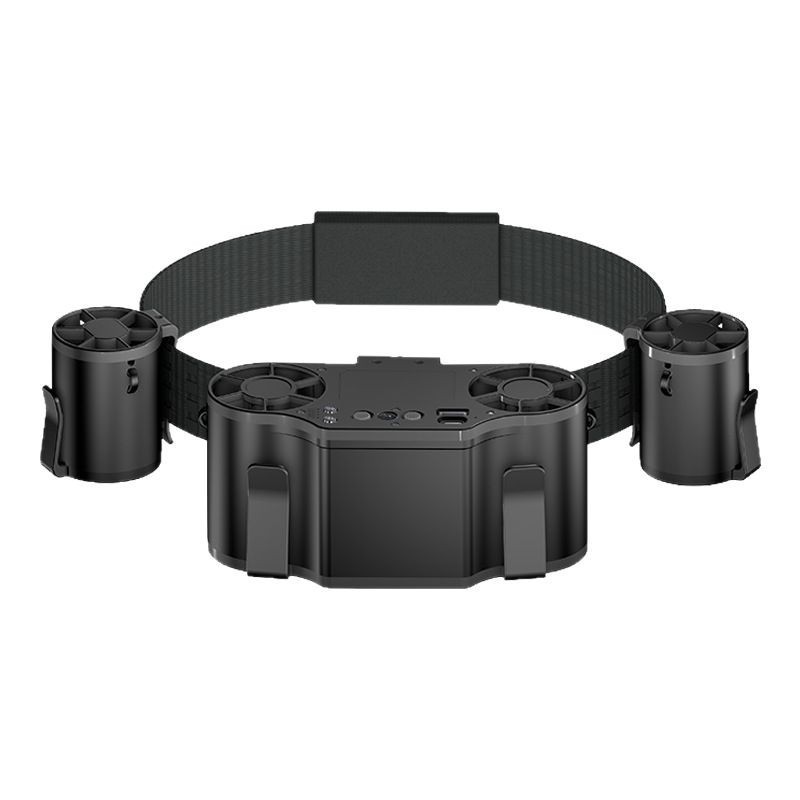 腰掛け扇風機、ポータブルハイパワー小型エアコン、屋外腰ベルト、腰掛けスプレー冷却|undefined