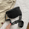 Shoulder bag, one-shoulder bag for leisure, straps, chest bag with tassels