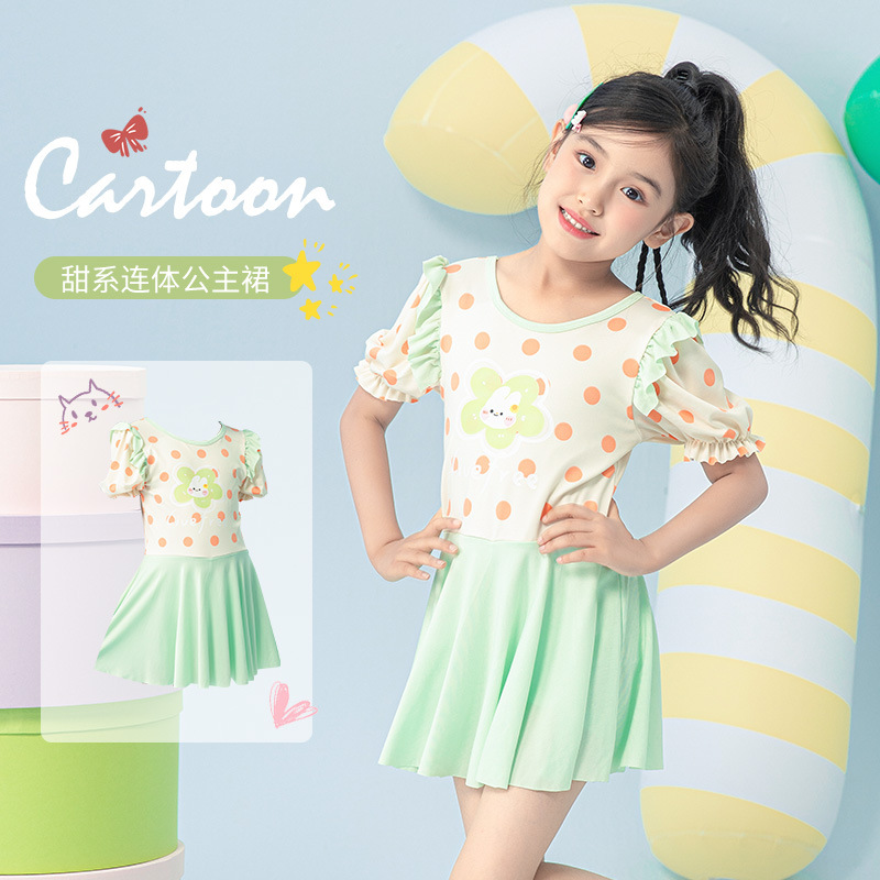 Inventario nuevo traje de baño de niñas vestido vestido traje de baño para niños niños y niñas traje de baño de parque acuático de aire exterior