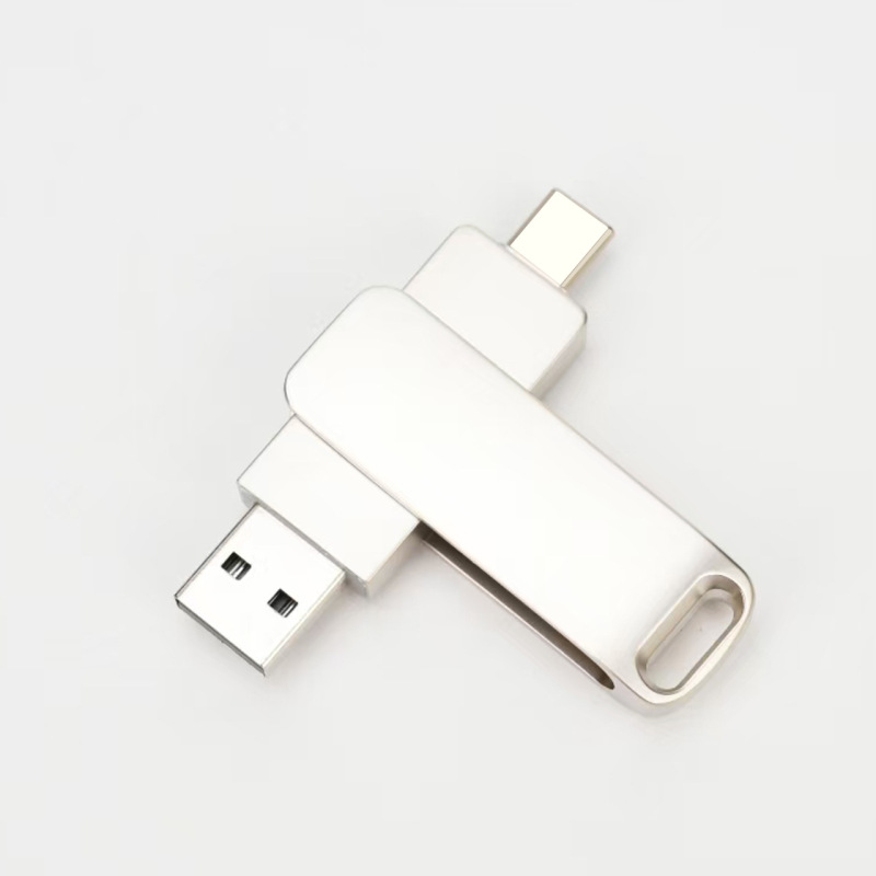 U ディスク卸売 Typec 携帯電話とコンピュータ兼用回転金属 U ディスクカスタム彫刻 3.0128gotg USB ディスク 64 グラム|undefined