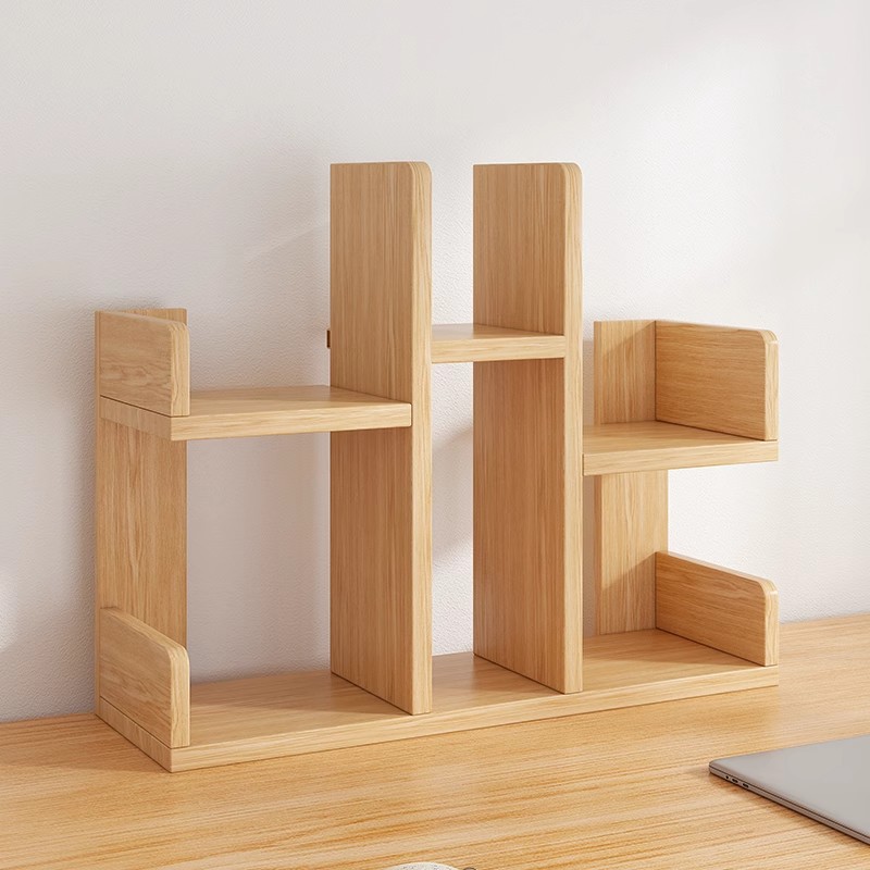 간편한 테이블 선반 가정용 소형 책장 사무실 책상 다층 책 보관 선반 거실 테이블