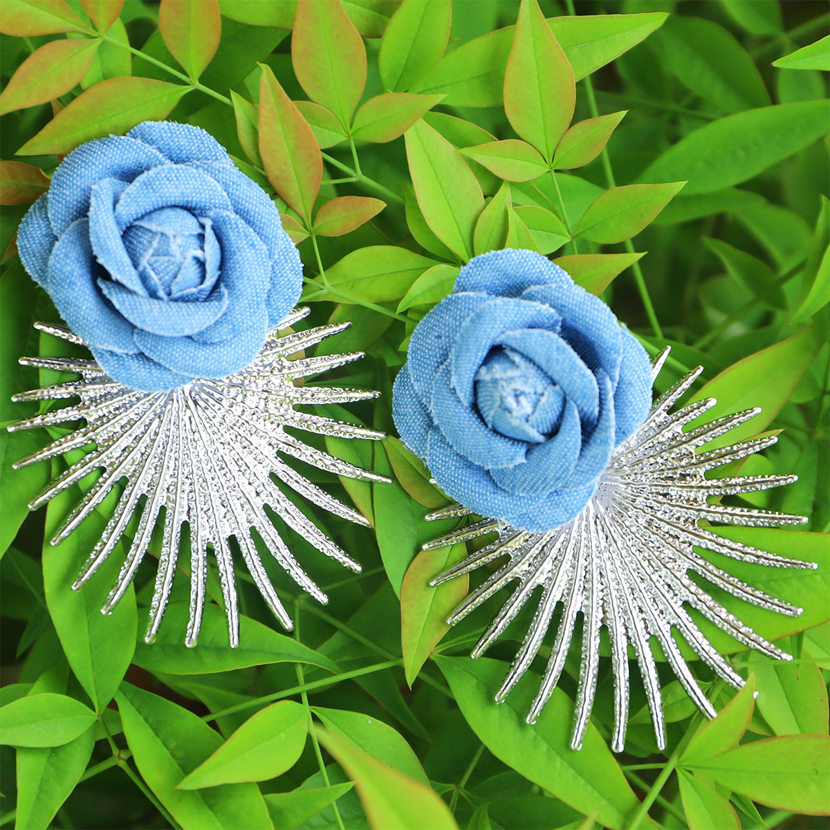 Elegant Flower Patchwork No Inlaid Earrings display picture 4