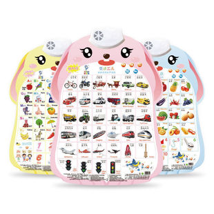 Babies teach early with sound hanging on the wall Children's early education wall chart Literacy English books Talking audio books.