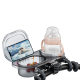 Baby stroller snack plate multifunctional storage children's tray universal double fixed bottle cup bracket