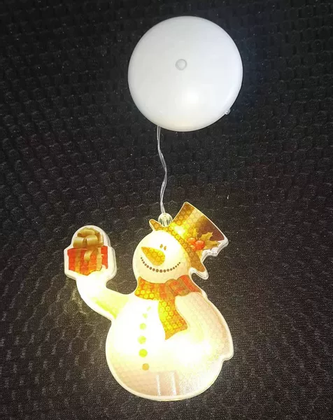 Цветной большой снеговик