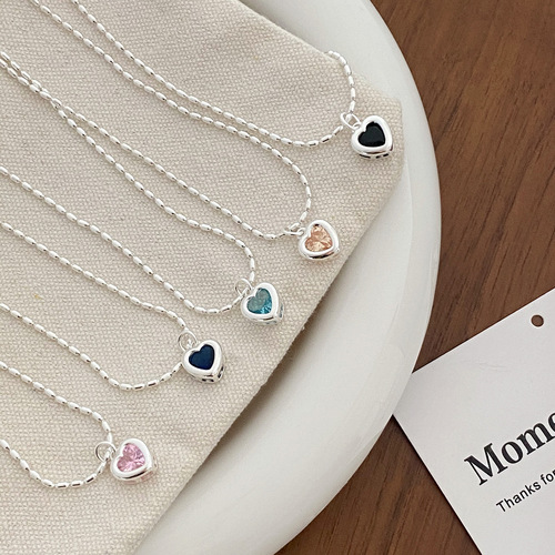 Women's Light Luxury Minority Heart Lock Necklace  New Style Fashion Influencer High-End Design Sense Necklace Trend