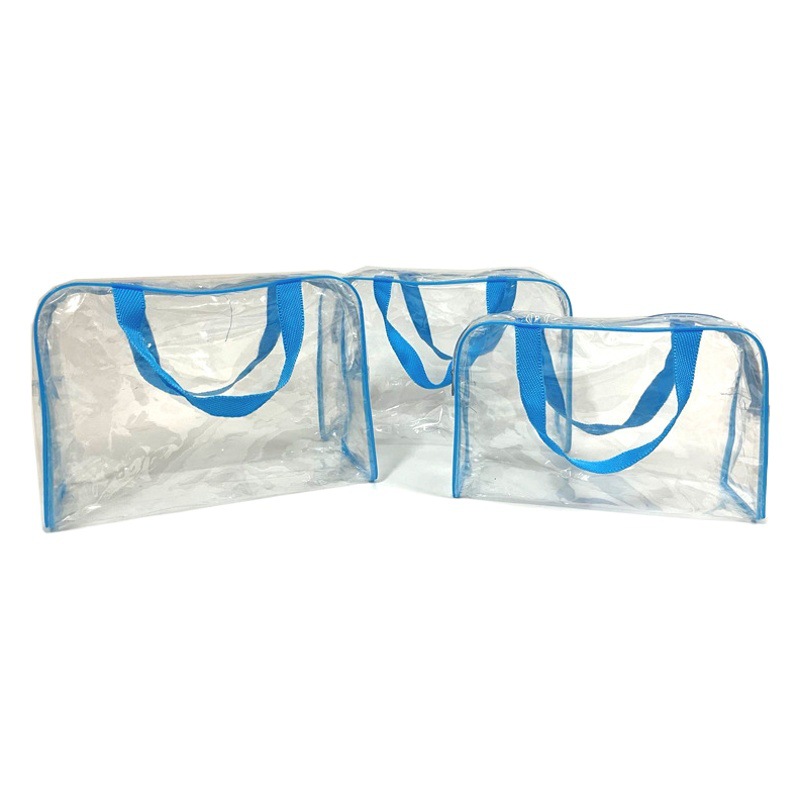 Pvc Cosmetic Bag Transparent Satchel Storage Bag Travel Simple Large Capacity Storage Bag Toiletry Bag High Temperature Condolences Bag