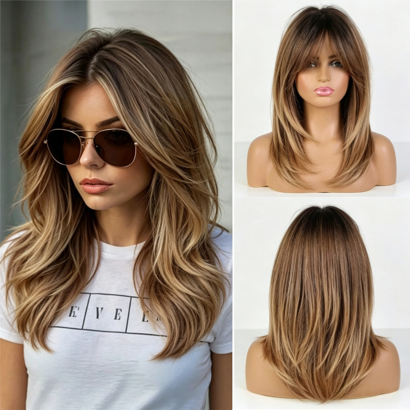 Cross-border European and American gray silver short curly hair wigs, women's fashionable messy short synthetic hairpieces, overseas wholesale supply
