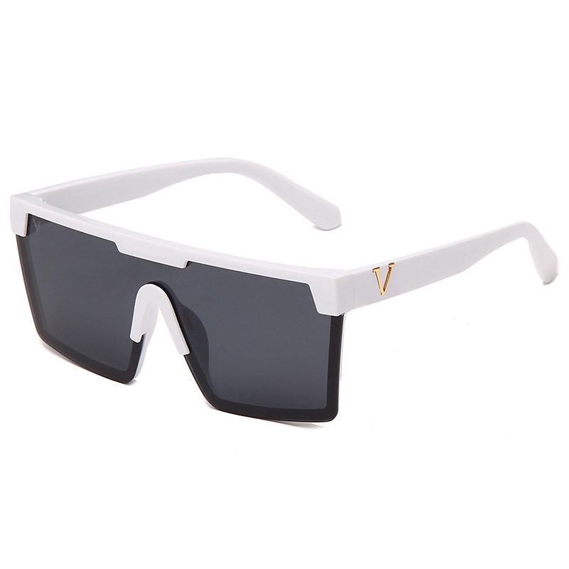 thumbnail for Factory direct supply in stock wholesale glasses fashion square half frame sunglasses cross glasses European and American fashion sunglasses in stock
