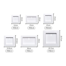 厂家批发相框形状仿真装饰花盆节庆装扮用品方形塑料花盆客厅壁挂