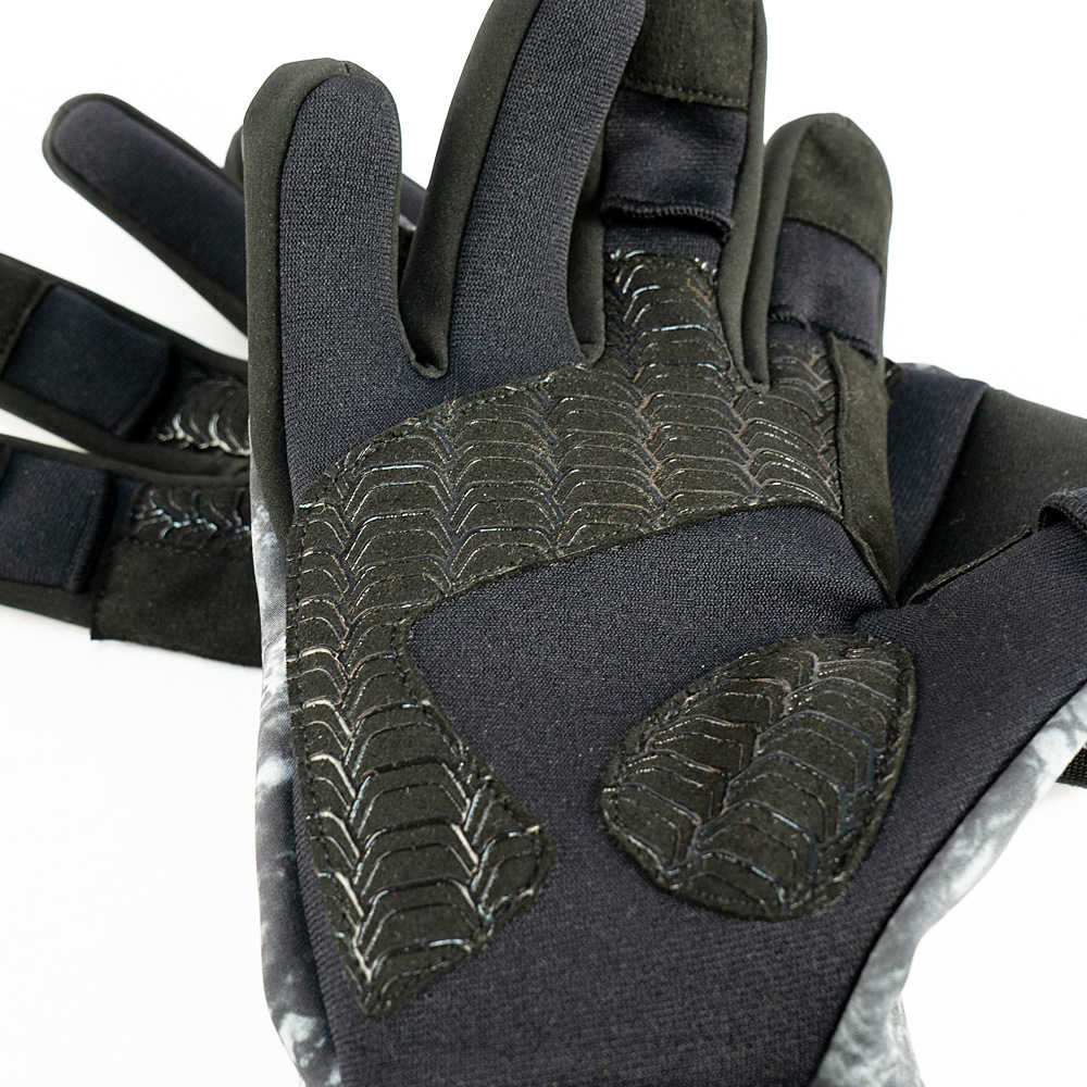 秋冬男女式迷彩手套全指户外防滑保暖抓绒手套触摸屏专业钓鱼手套