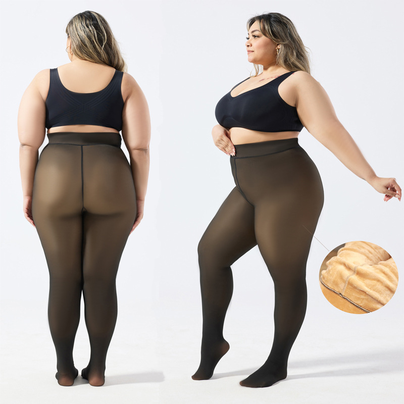 Una línea de entrepierna teñida con pantalones negros de piel de comercio electrónico transfronterizo europeo y americano Amazon TK leggings de tamaño grande