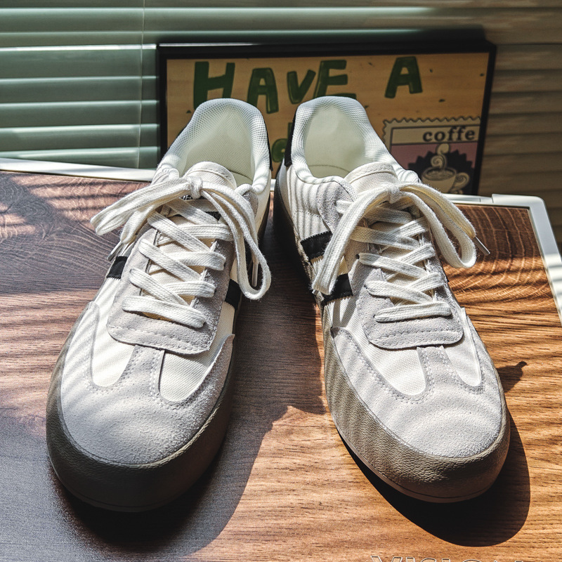 Forrest Gump Shoes for Men 2026 Spring and Autumn New Low-Top Canvas Shoes Versatile Lightweight Korean Fashion German Training Shoes for Men Forrest Gump Shoes for Men 2026 Spring and Autumn New Low-Top Canvas Shoes Versatile Lightweight Korean Fashion German Training Shoes for Men