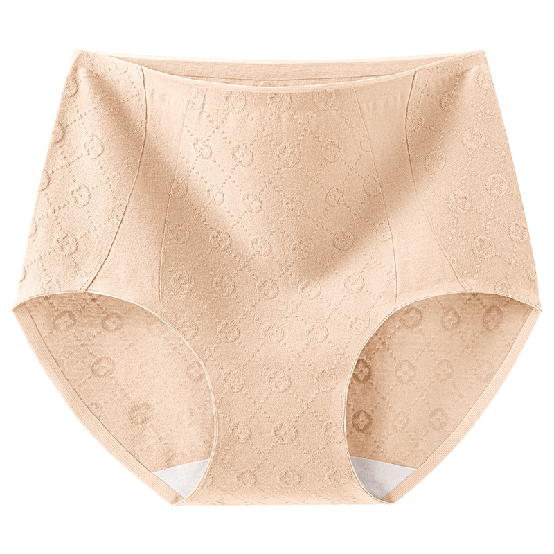 Cintura alta algodón puro femenino entrepierna antibacteriana 2024 nuevo estilo sin costuras abdomen agradable para la piel transpirable ropa interior de gran tamaño para mujer entrepierna larga image 7