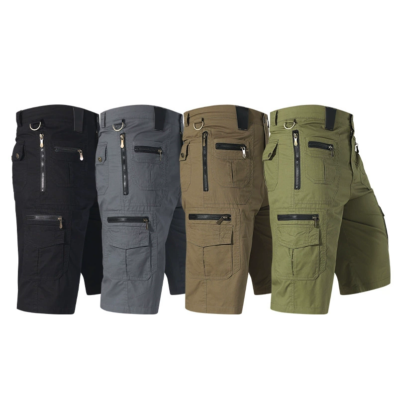 Men's summer trousers, trend cotton shorts for leisure, loose straight fit, plus size